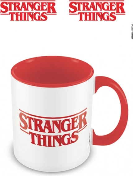 Керамична чаша Stranger Things – лого, червено