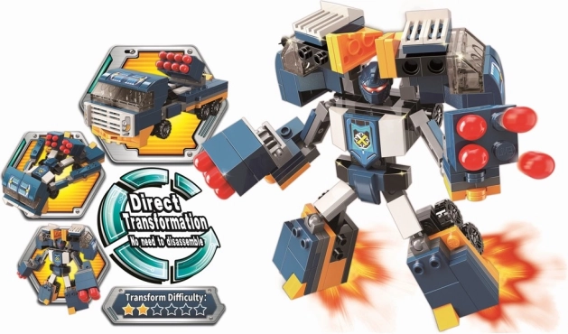 Qman Blast Ranger bomb guard 2-in-1 building set