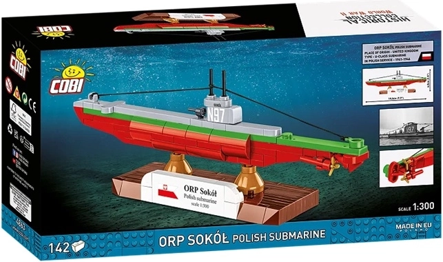 Cobi WWII ORP Sokół Polish Submarine 1:300