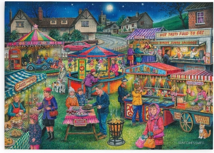 HOP Puzzle Village Fair, 500 Extra-Large Pieces