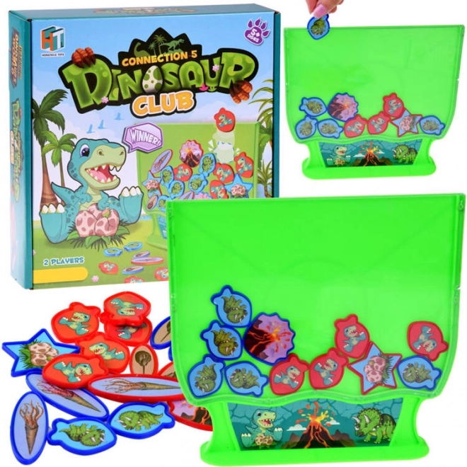 Dinosaur Game CONNECT 5 – Dexterity and Strategy