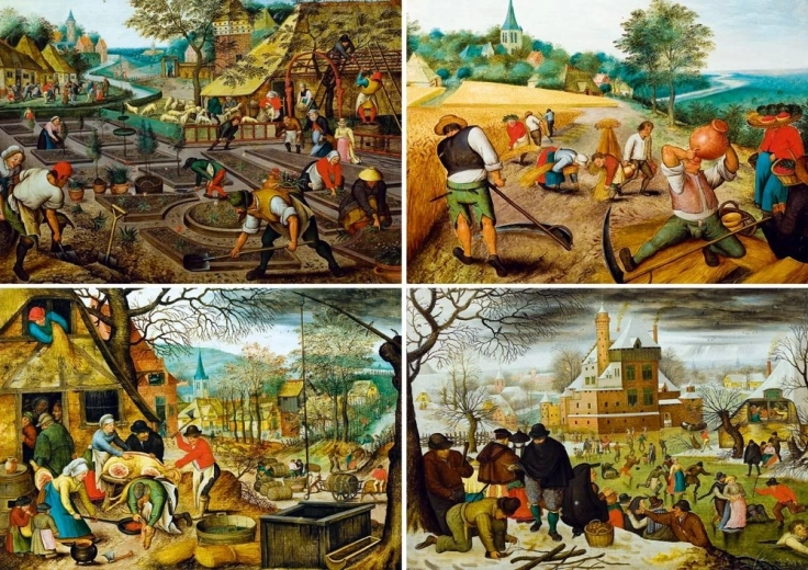 Four Seasons Puzzle 1000 Pieces BLUEBIRD