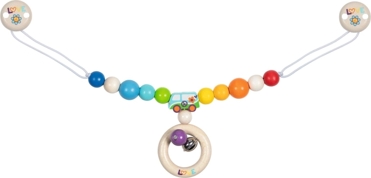 Stroller chain rainbow with van and clips - 1 piece