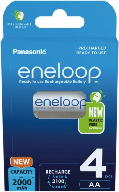 Eneloop презареждаеми батерии AA 2000 mAh, 4 бр.
