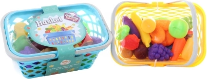 Пластова кошница с хранителни продукти за деца