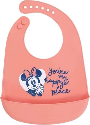 Stor silicone bib Minnie