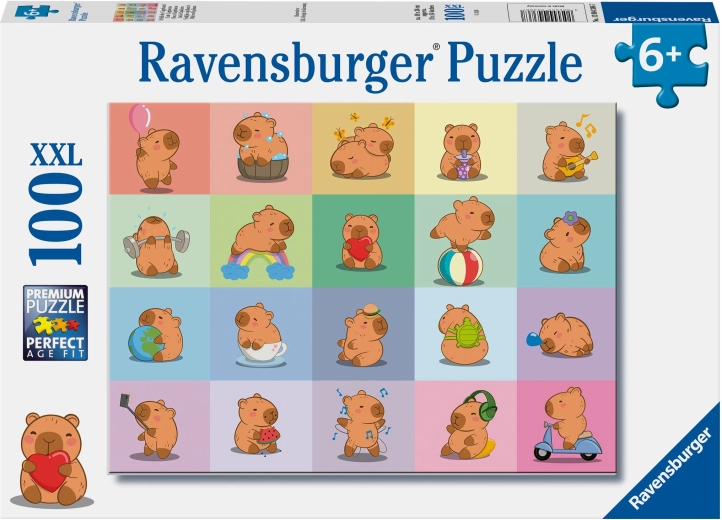 Ravensburger capybara puzzle, 100 pieces
