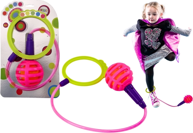 Подскачаща играчка Skipper LED розова