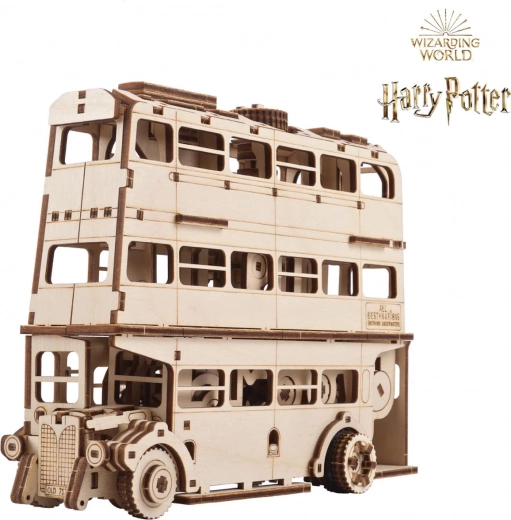 Ugears 3D Wooden Mechanical Puzzle Knight Bus Harry Potter