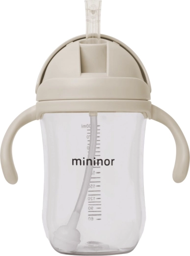 Mininor бутилка със сламка от тритан 330 мл cloudy morning