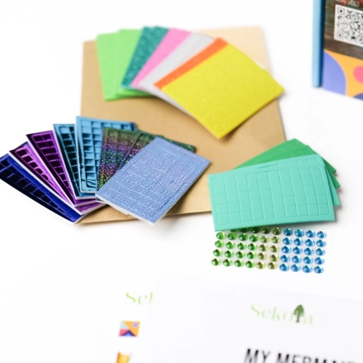 Sparkly mosaics without mess