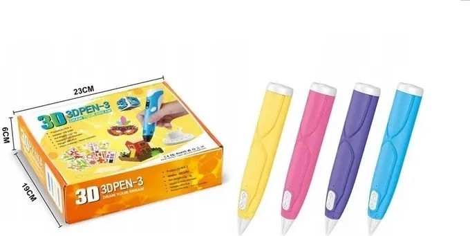 3D Pen with Filament, Stand and USB Cable - 1 Piece