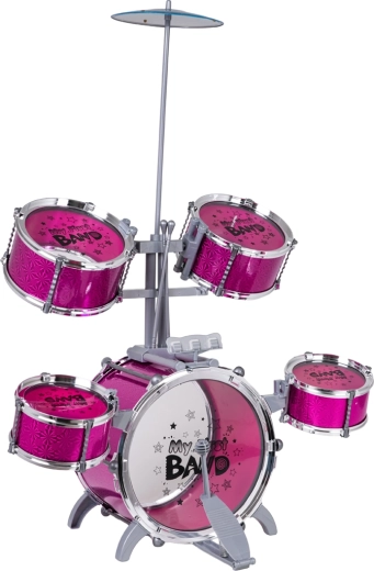 Pink design with metal cymbal