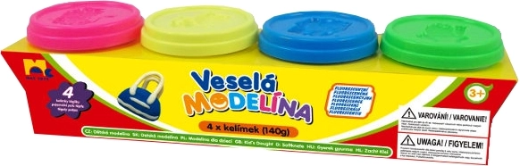 Neon Modeling Clay 4 Colors 4×140 g
