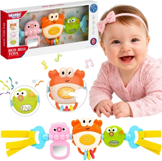 Woopie Baby висящ сензорен панел за количка и кошара – морски свят