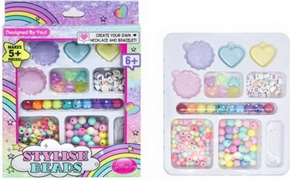 Creative bead set for making jewelry for children