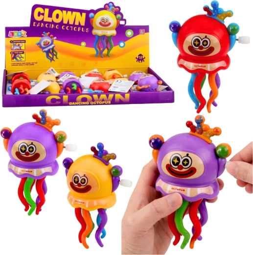 Wind-up Clown Octopus – Colorful Toy for Kids