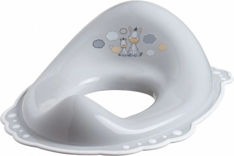 MALTEX Zebra Non-Slip Toilet Seat Reducer, Grey