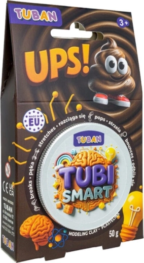 Tubi Smart Modeling Clay brown with glitter 50 g