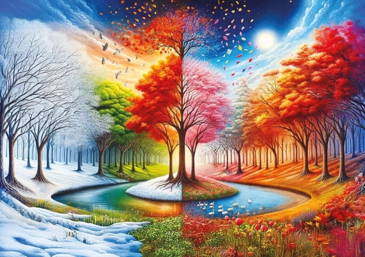 Four Worlds 2000-Piece Puzzle ART PUZZLE