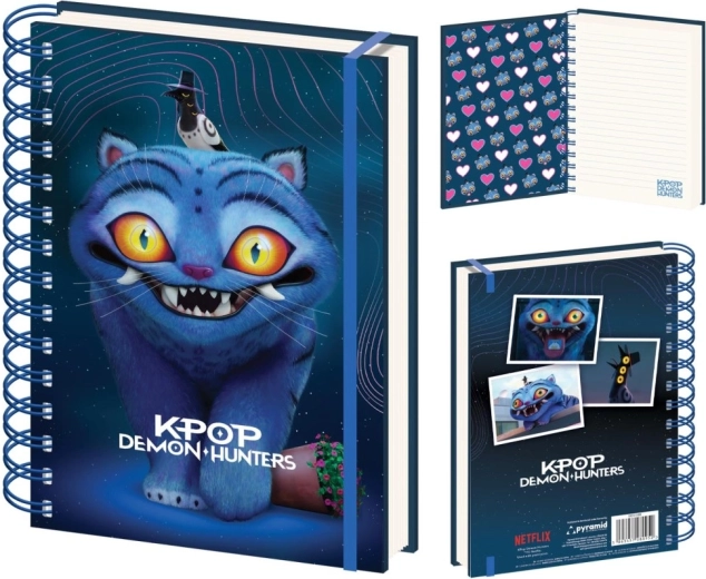 K-pop Demon Hunters A5 Lenticular Lined Notebook – Derpy Tiger