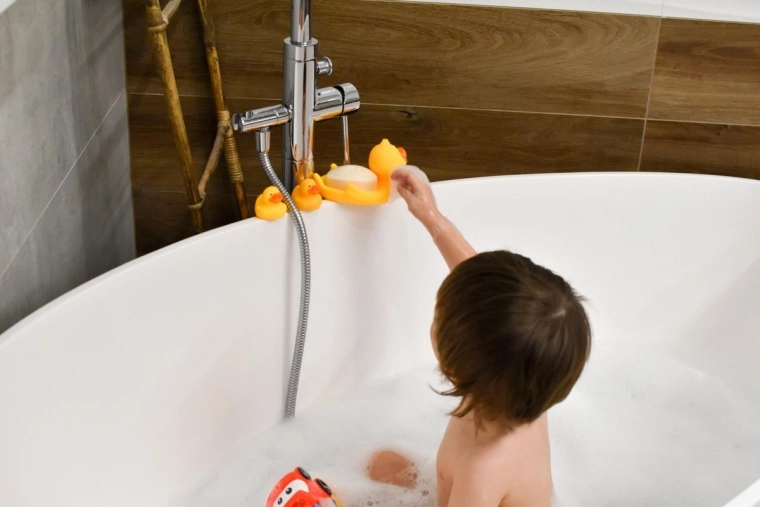 Bath-time fun from birth