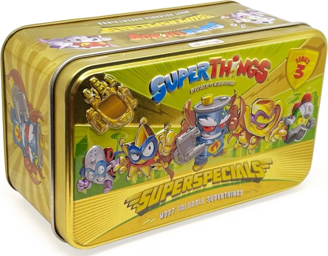 SuperThings Super Special Gold Tin ексклузивна златна метална кутия – серия 3