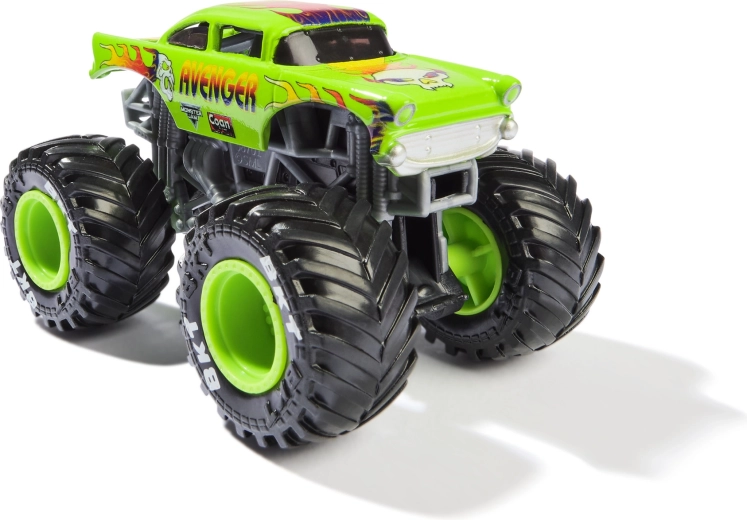 Large rubber wheels for driving over obstacles