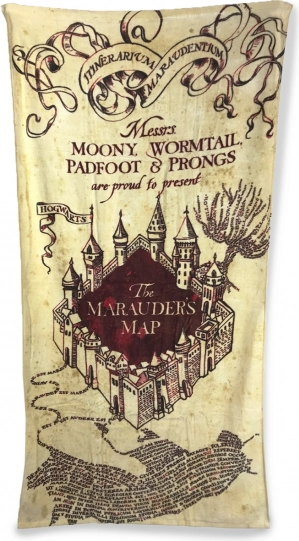 Кърпа за баня Harry Potter – Похитителската карта 75 × 150 см, памук