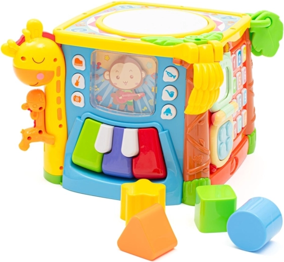Musical fun with keys and a drum