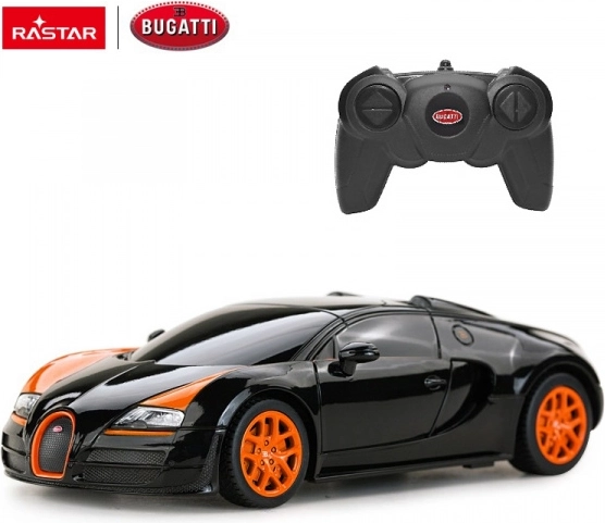 R/C Bugatti Grand Sport Vitesse car, black, 1:24 scale