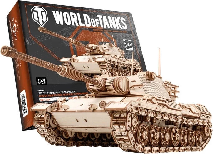 Little Story дървен 3D модел за сглобяване World of Tanks Leopard 1
