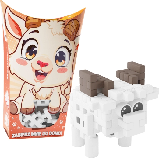 MINI WAFFLE Pocket Pets – little goat construction set