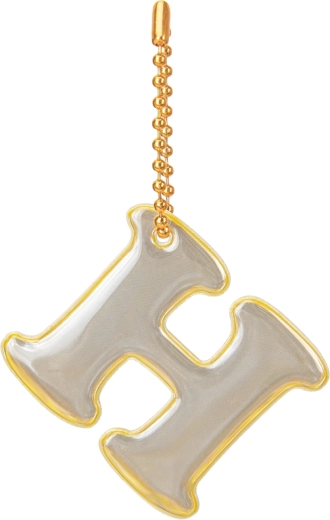Baagl reflective charm letter H