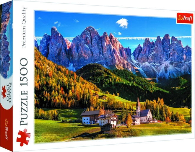 Пъзел Val di Funes, Доломитите – 1500 части Trefl