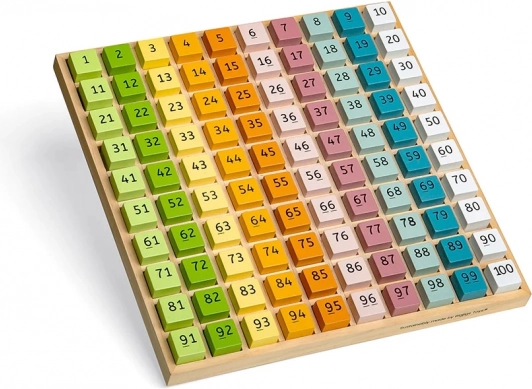 Bigjigs Toys дървен числов пъзел 1–100 FSC