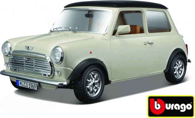Метален модел Mini Cooper 1969 Bburago 1:18 бежов