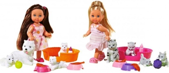 Simba Evička doll with pets 12 cm