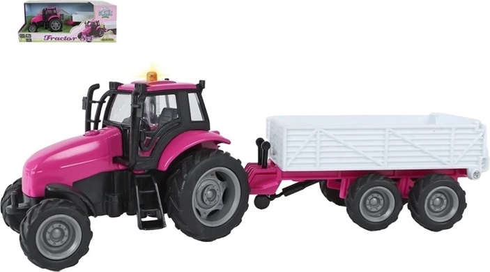 Tractor with Trailer with Light and Sound Effects, 25 cm