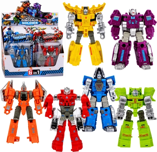 2-in-1 robotic dinosaur with movable parts, figure mix - 1 piece