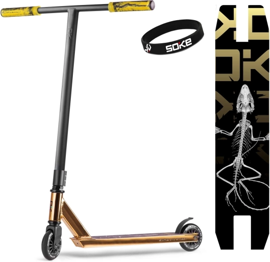 Фрийстайл тротинетка Soke EVO street gold