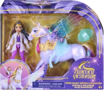 Unicorn Academy magical wings Wildstar and Sofia 11 cm
