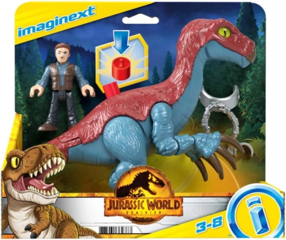 Imaginext JURASSIC WORLD – фигурки Теризинозавър и Оуен