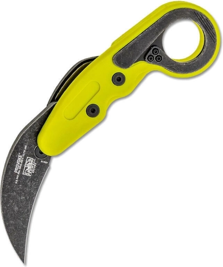 CRKT Provoke Zap джобен карамбит с кинематично отваряне, зелен