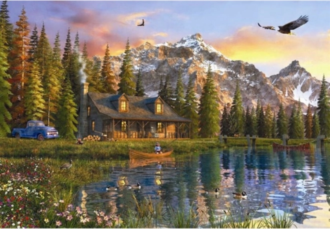 Puzzle Cabin by the Lake 2000 Pieces