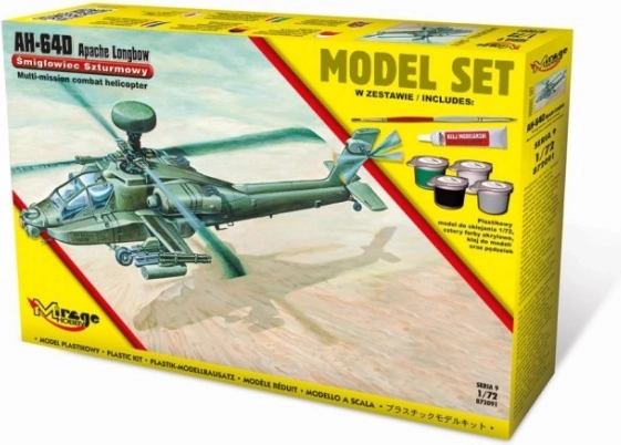 Model kit AH-64D Apache Longbow [American attack helicopter].