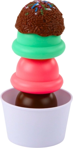 Stackable scoops develop fine motor skills