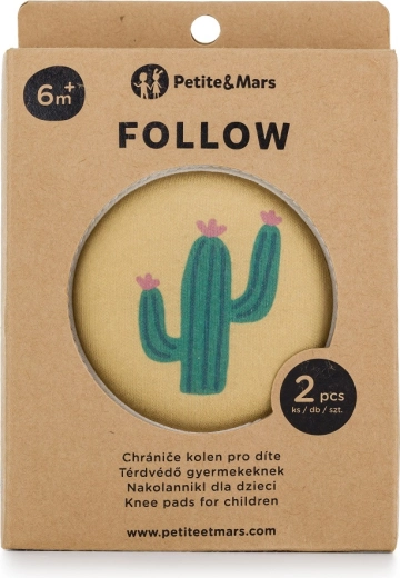 Petite&Mars еластични наколенки за пълзене Follow Intense Ochre