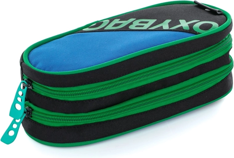 School pencil case with two zippers OXY SCOOLER Trio