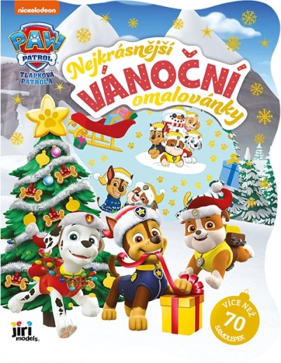 Christmas Coloring Book with Paw Patrol Stickers